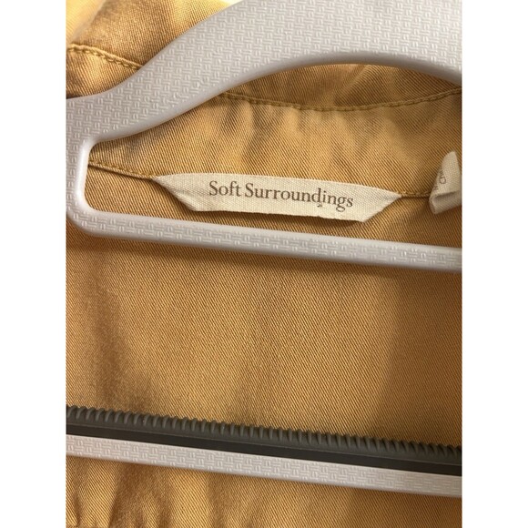 Soft Surroundings Women’s Gold Tencel Wrap Asymmetric Tunic Size M - Picture 7 of 9